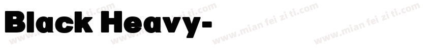 Black Heavy字体转换